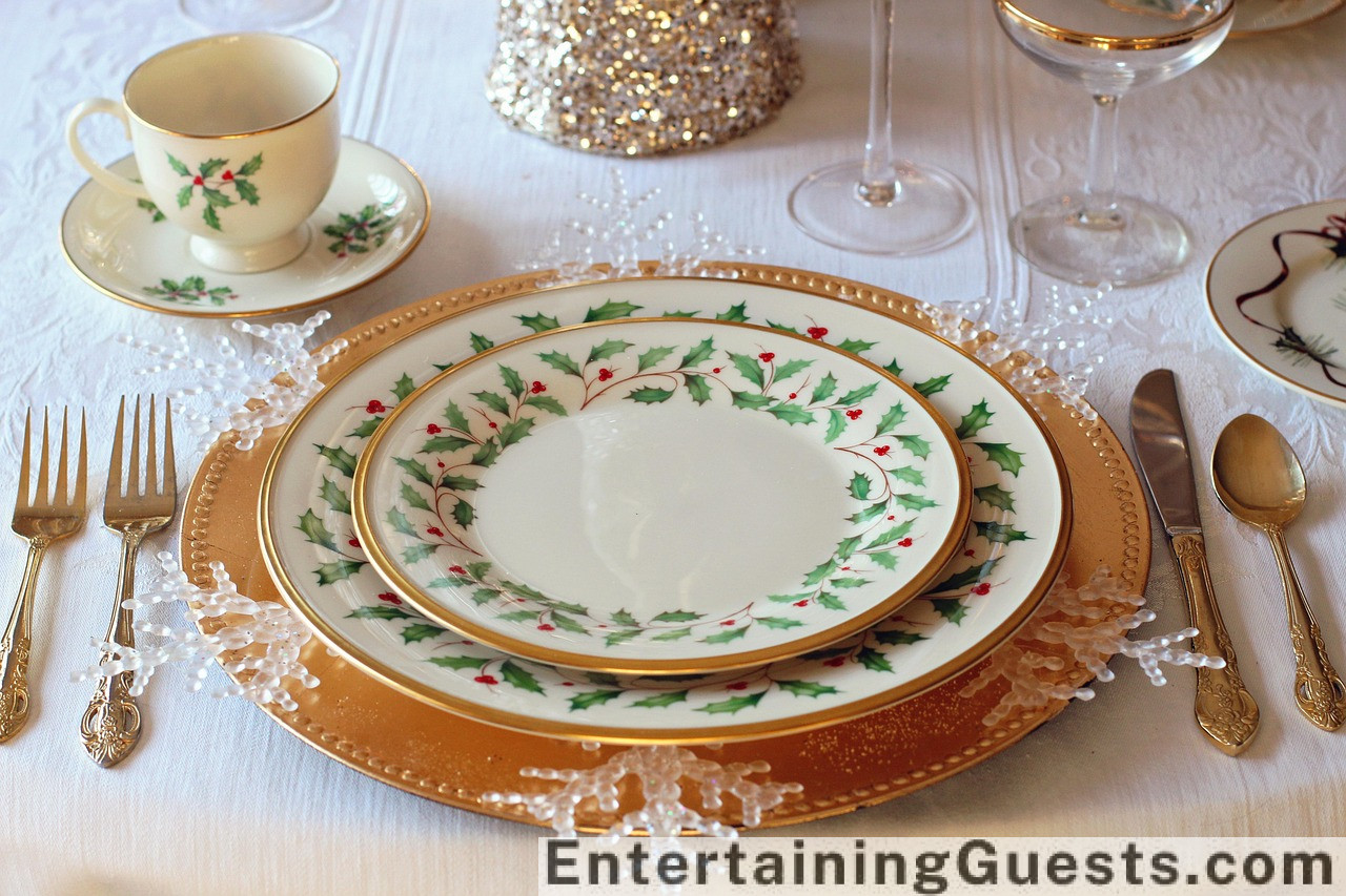 An image featuring a beautifully set dining table under soft lighting, showcasing a spectacular, steaming roast surrounded by colorful, garnished side dishes, with elegant glassware and fine silverware completing the scene