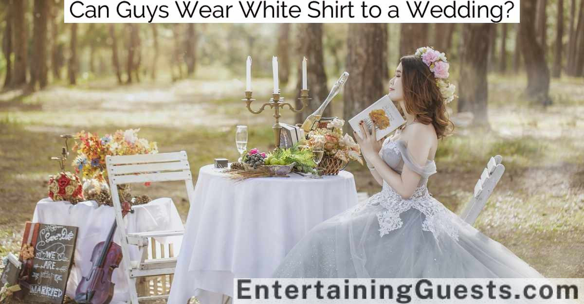 Can Guys Wear White Shirt to a Wedding?